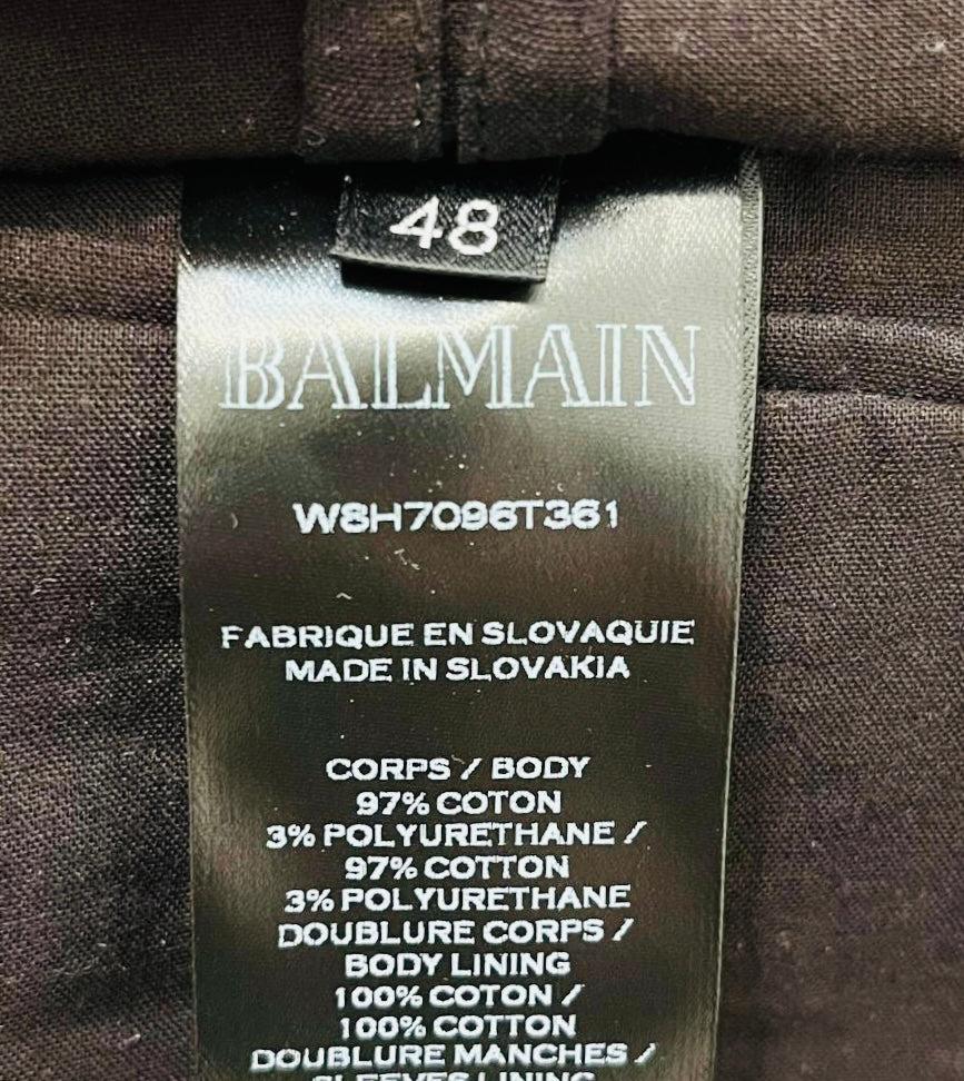 Balmain Cotton Blazer For Sale 1