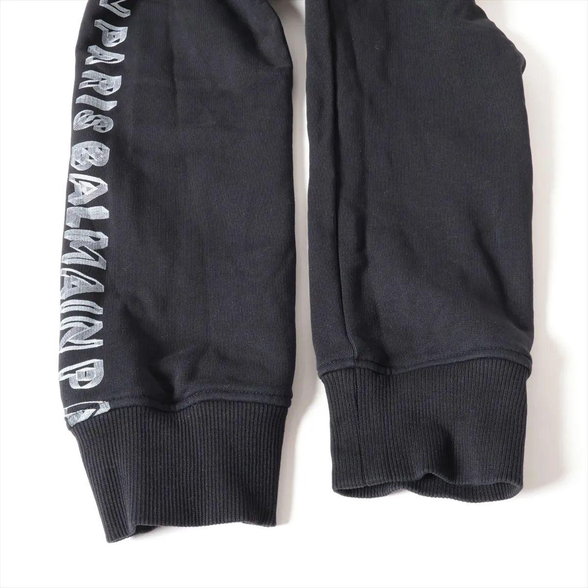 Pantaloni da ginnastica in cotone Balmain Nero in vendita 5