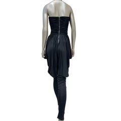 Balmain Crystal-Embellished Corset Evening Jumpsuit Black FR 40