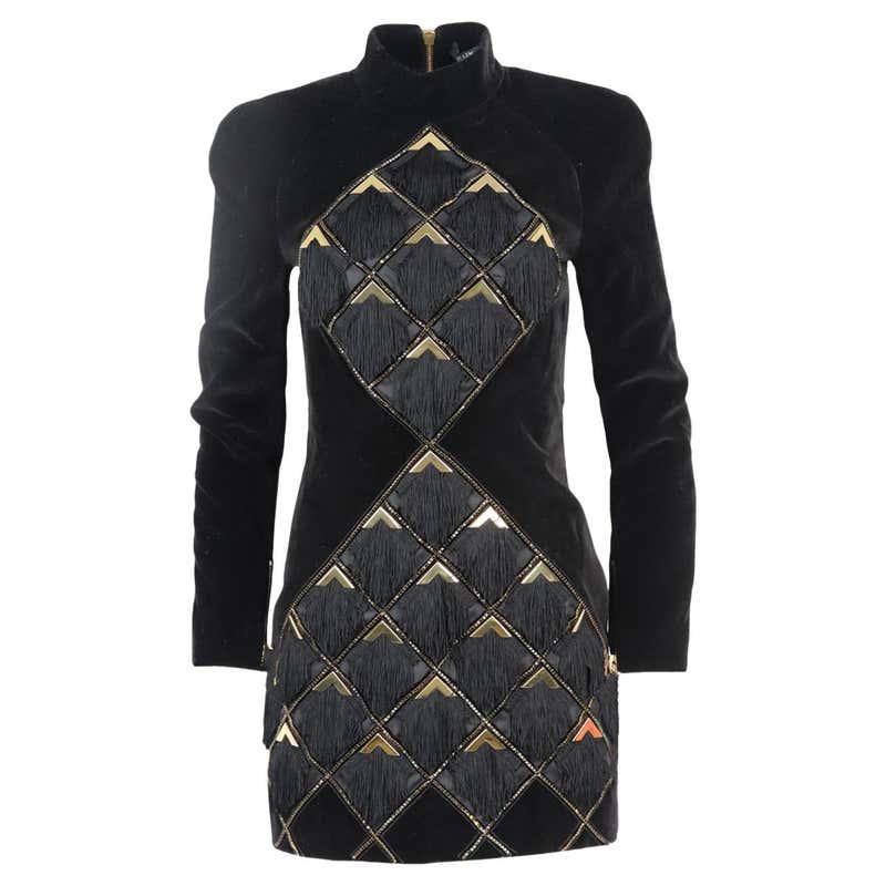 Balmain Tweed Chiffon Skirt Jacket Set For Sale at 1stDibs