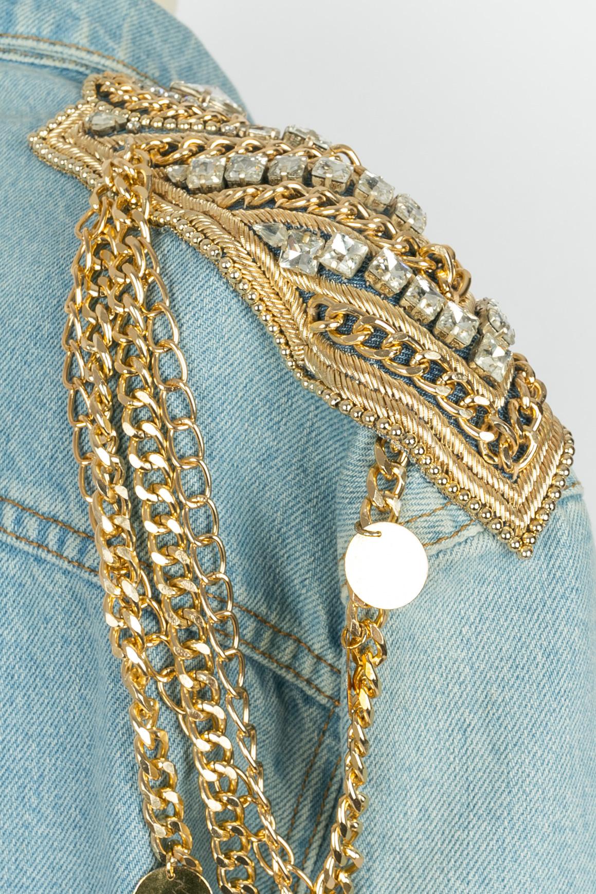 Balmain Jeansjacke im Angebot 1
