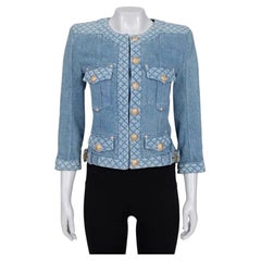 Balmain Denim Jacket with Gold Hardware - Size FR38 (M)