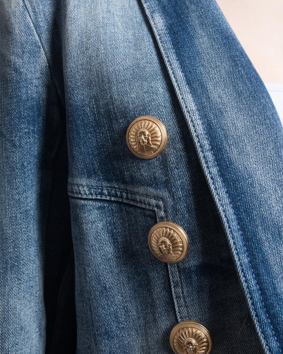military button jacket