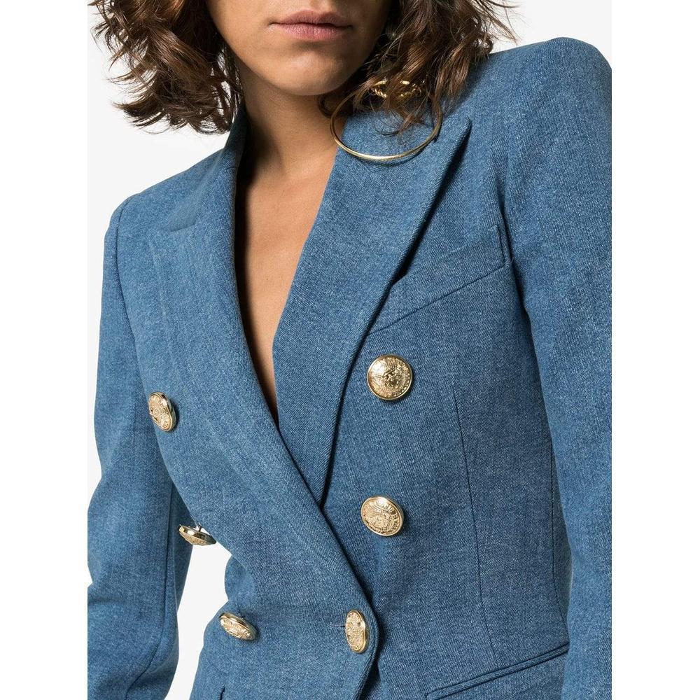 classic double breasted blazer