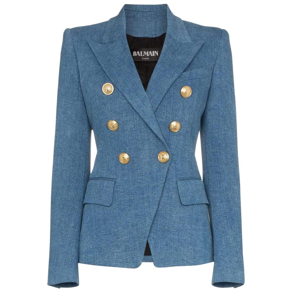 Balmain Double-Breasted Classic Denim 