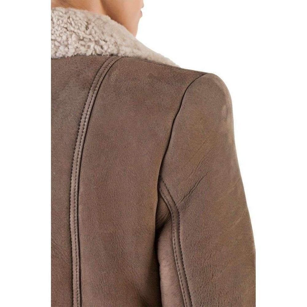 balmain shearling coat