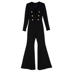 Balmain Double Breasted Wool Jumpsuit - US size 4