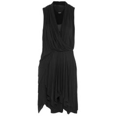 Balmain Draped Voile Mini Dress