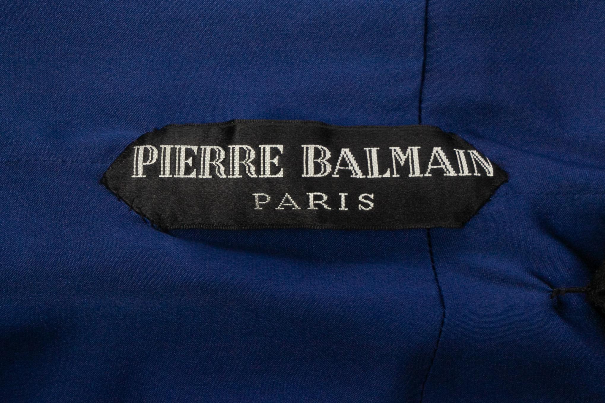 Balmain dress Haute Couture Fall-Winter 1984 For Sale 5