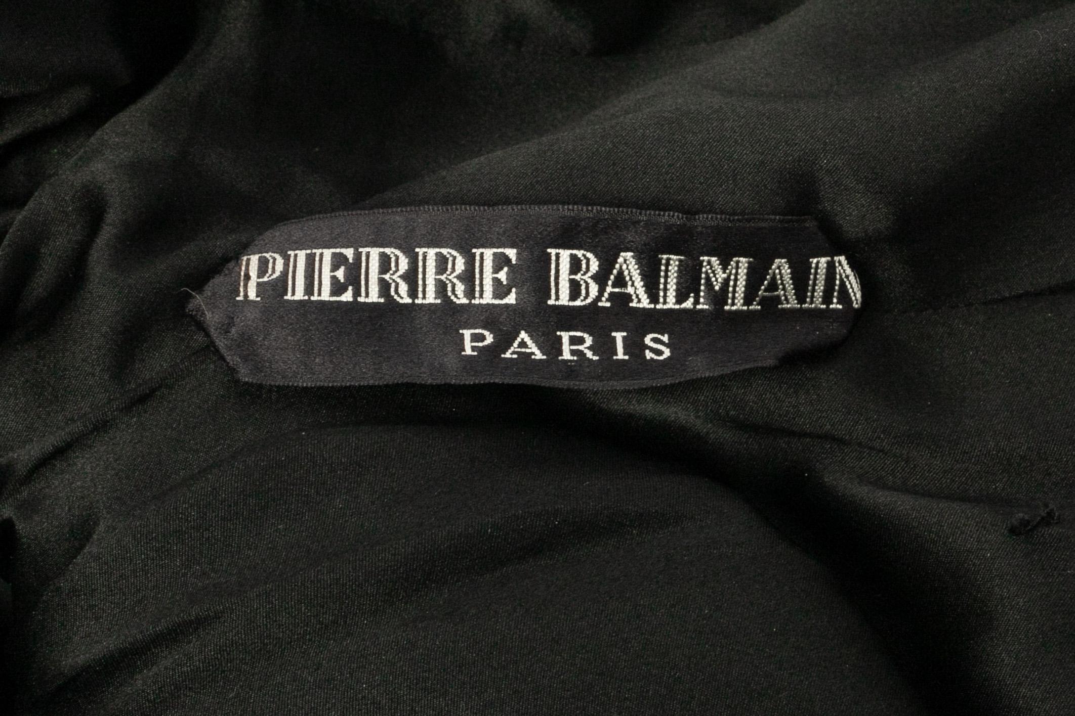Balmain dress Haute Couture Fall-Winter 1984 For Sale 7