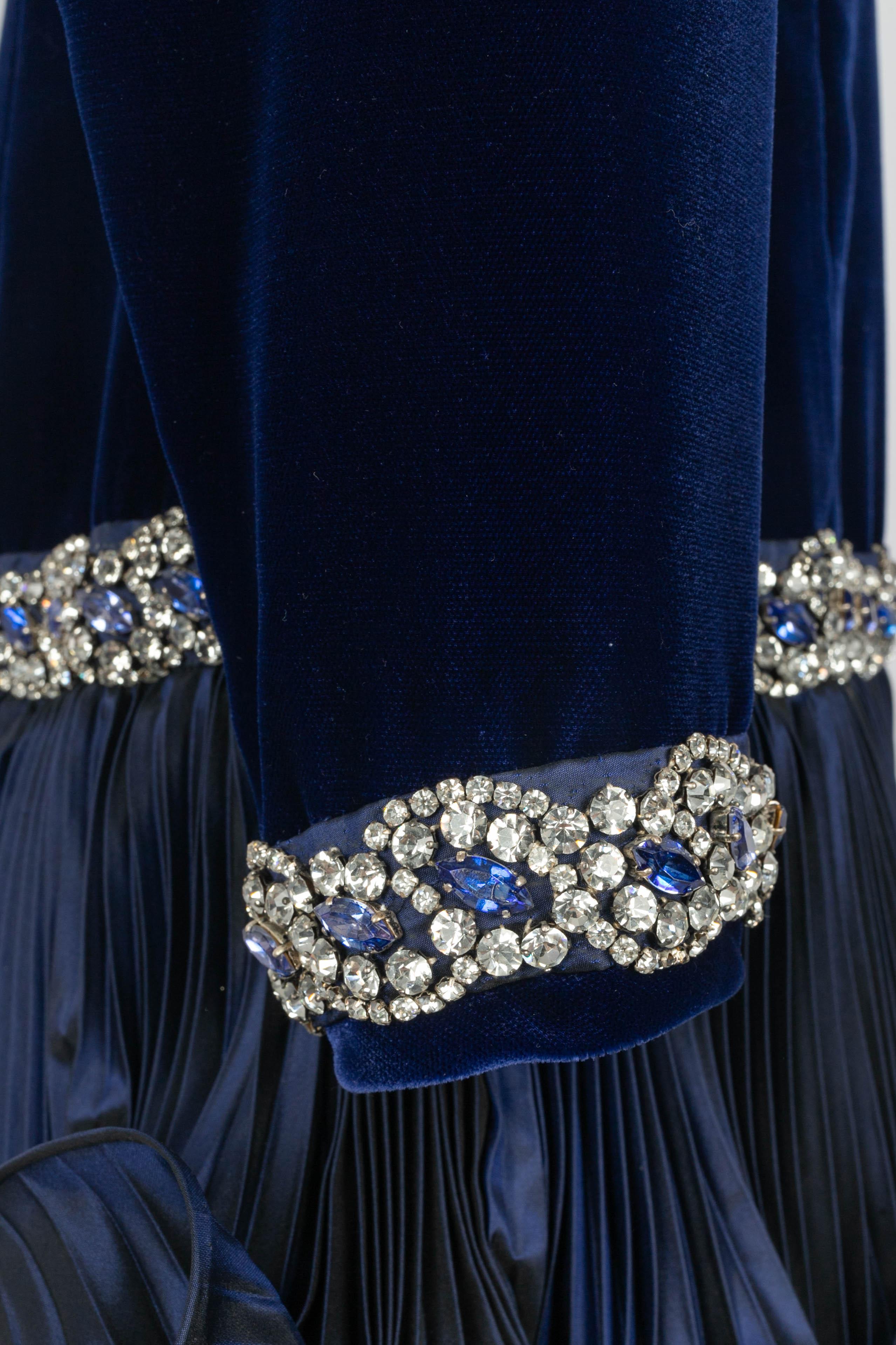 Balmain dress Haute Couture Fall-Winter 1984 In Excellent Condition For Sale In SAINT-OUEN-SUR-SEINE, FR