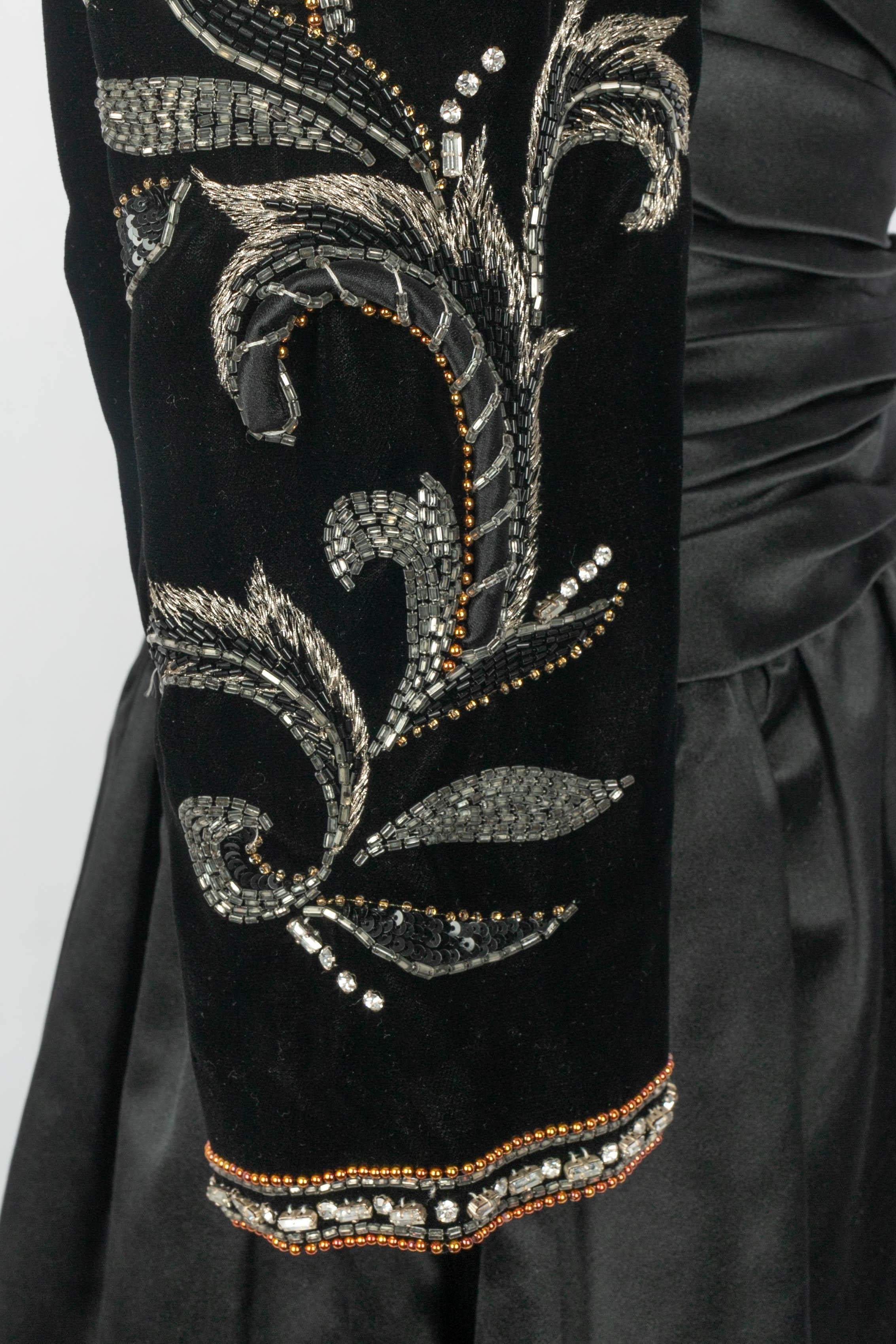 Balmain dress Haute Couture Fall-Winter 1984 For Sale 1