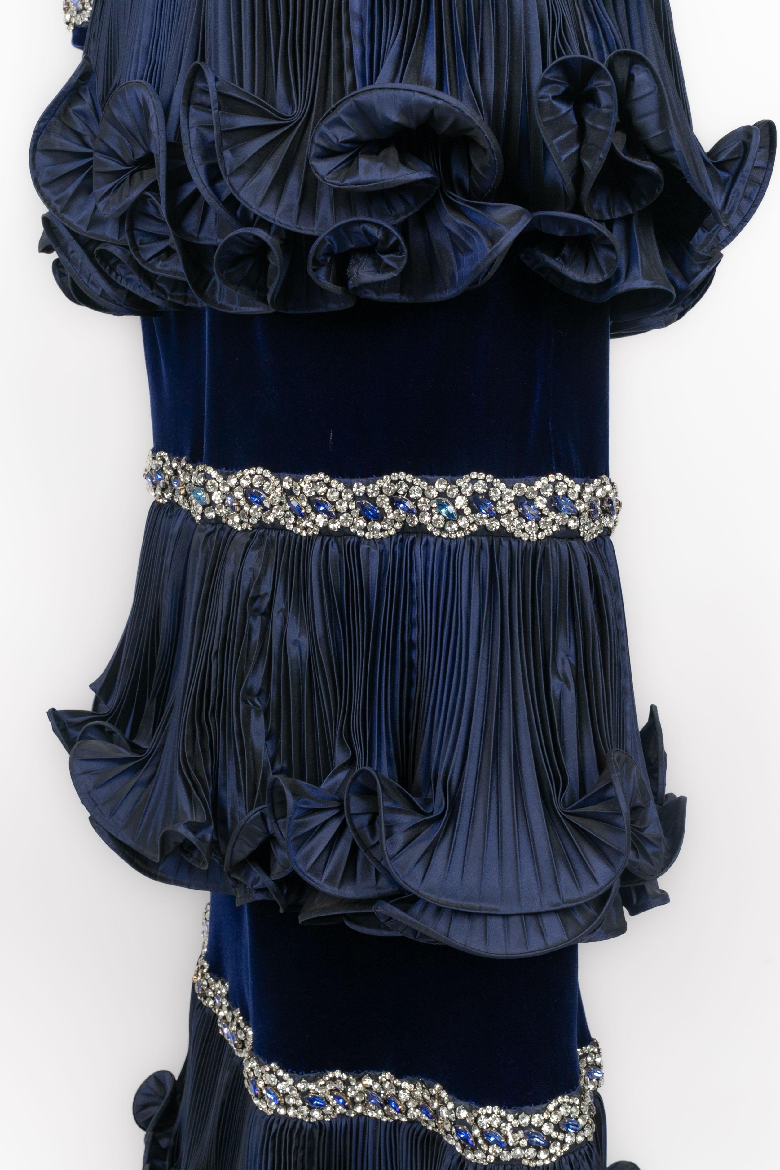 Balmain dress Haute Couture Fall-Winter 1984 For Sale 4
