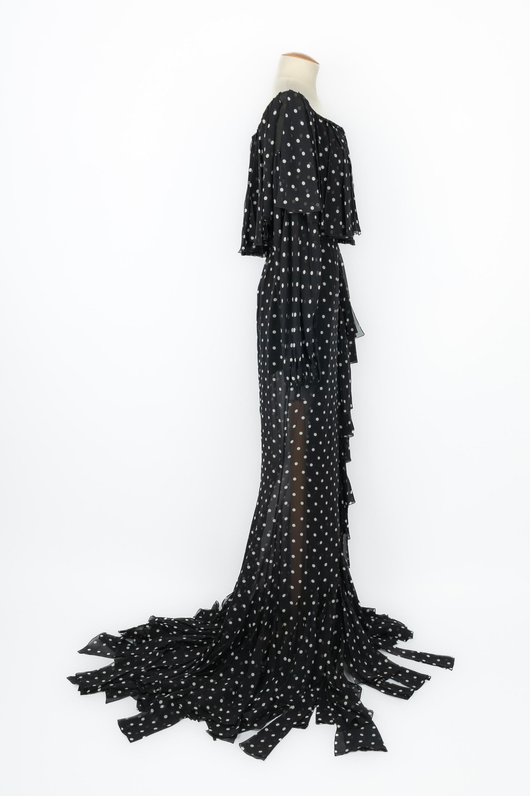 Black Balmain dress Resort 2020 For Sale