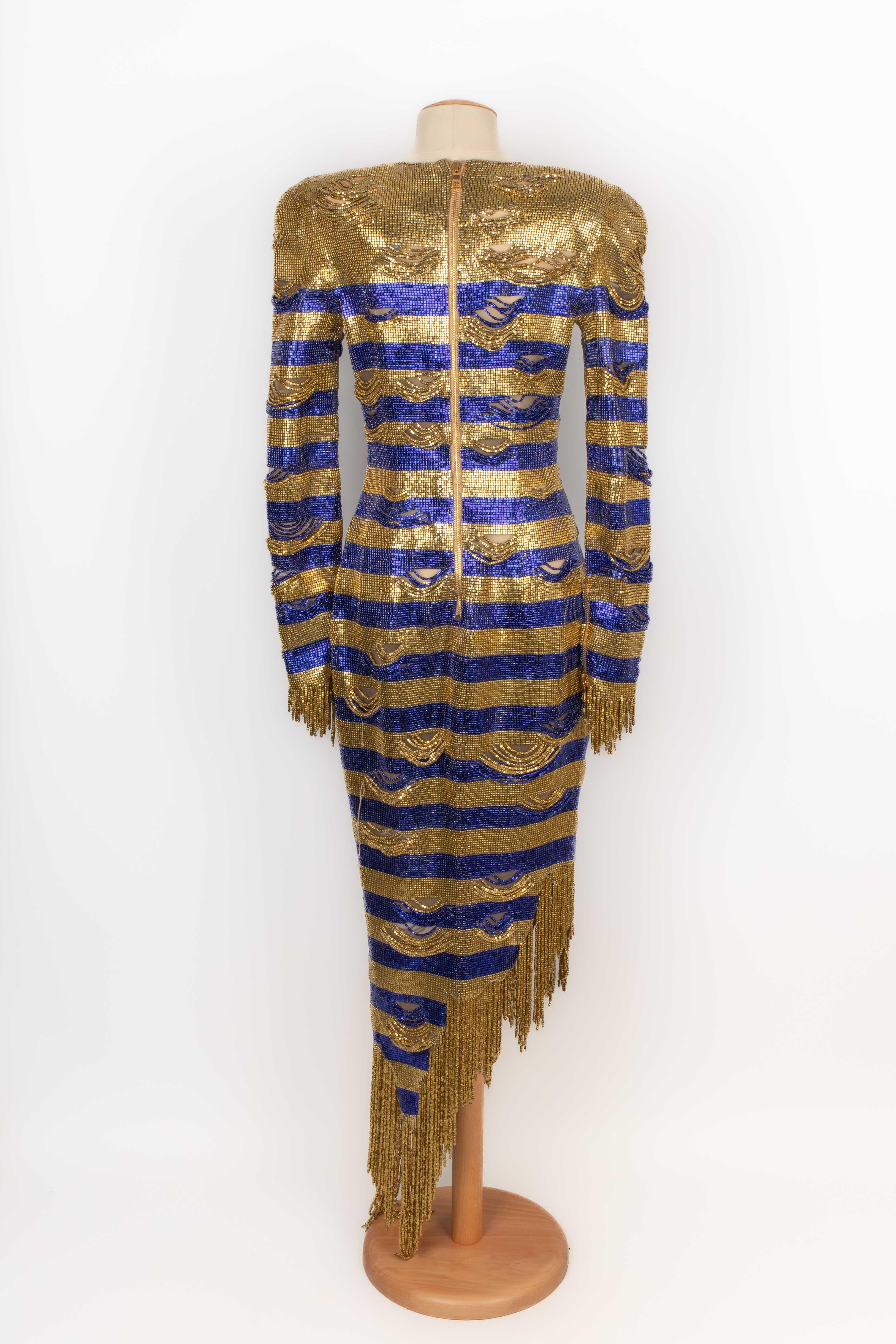 Balmain 'Egyptian' dress Resort 2023 For Sale 2