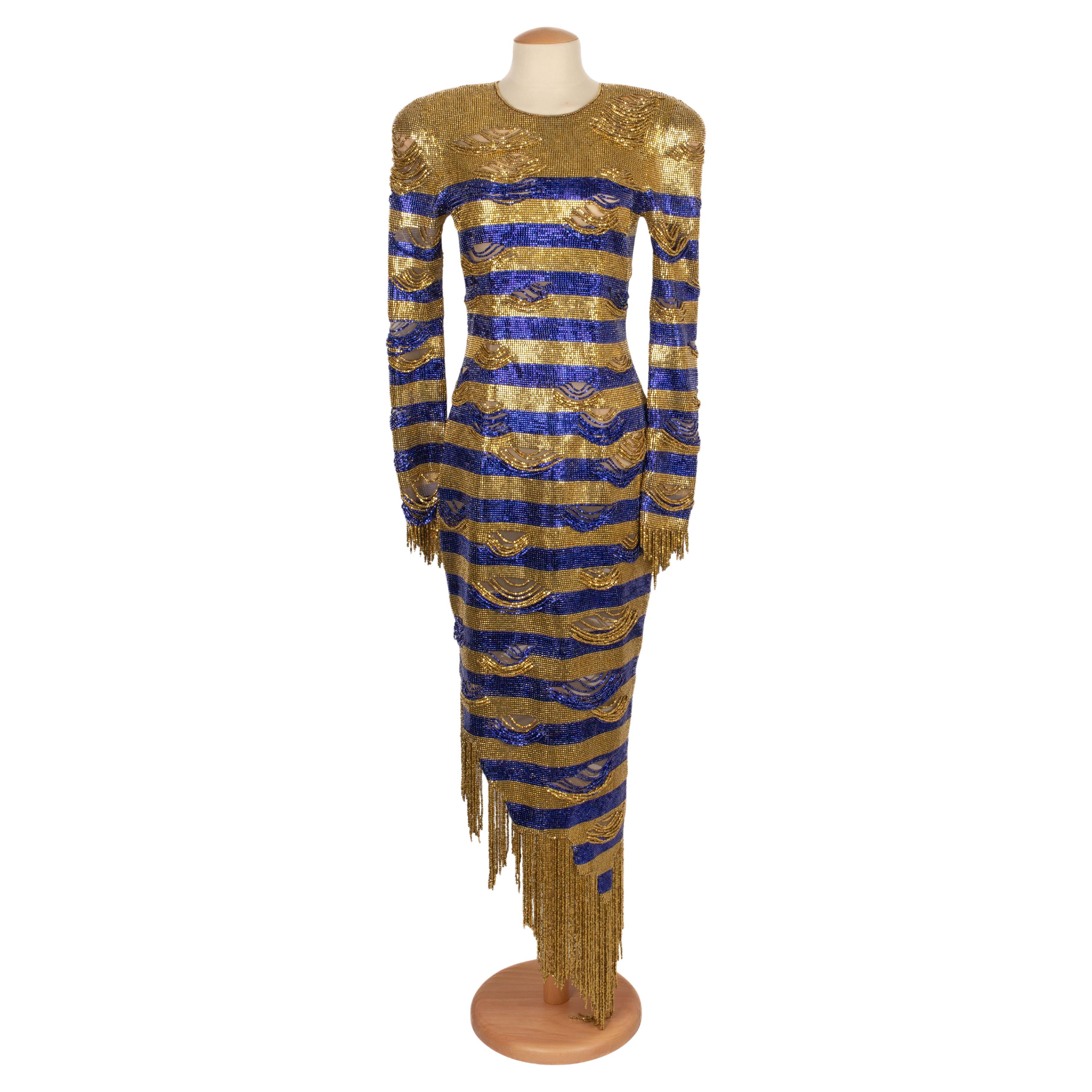Balmain 'Egyptian' dress Resort 2023 For Sale