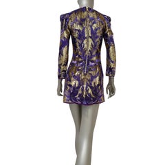 Balmain Embellished Silk Sequin Mini Dress FR 38
