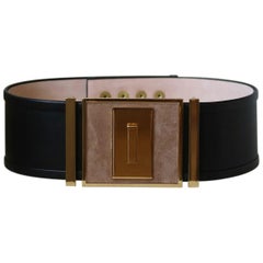 Balmain Embellished Suede Waist Belt