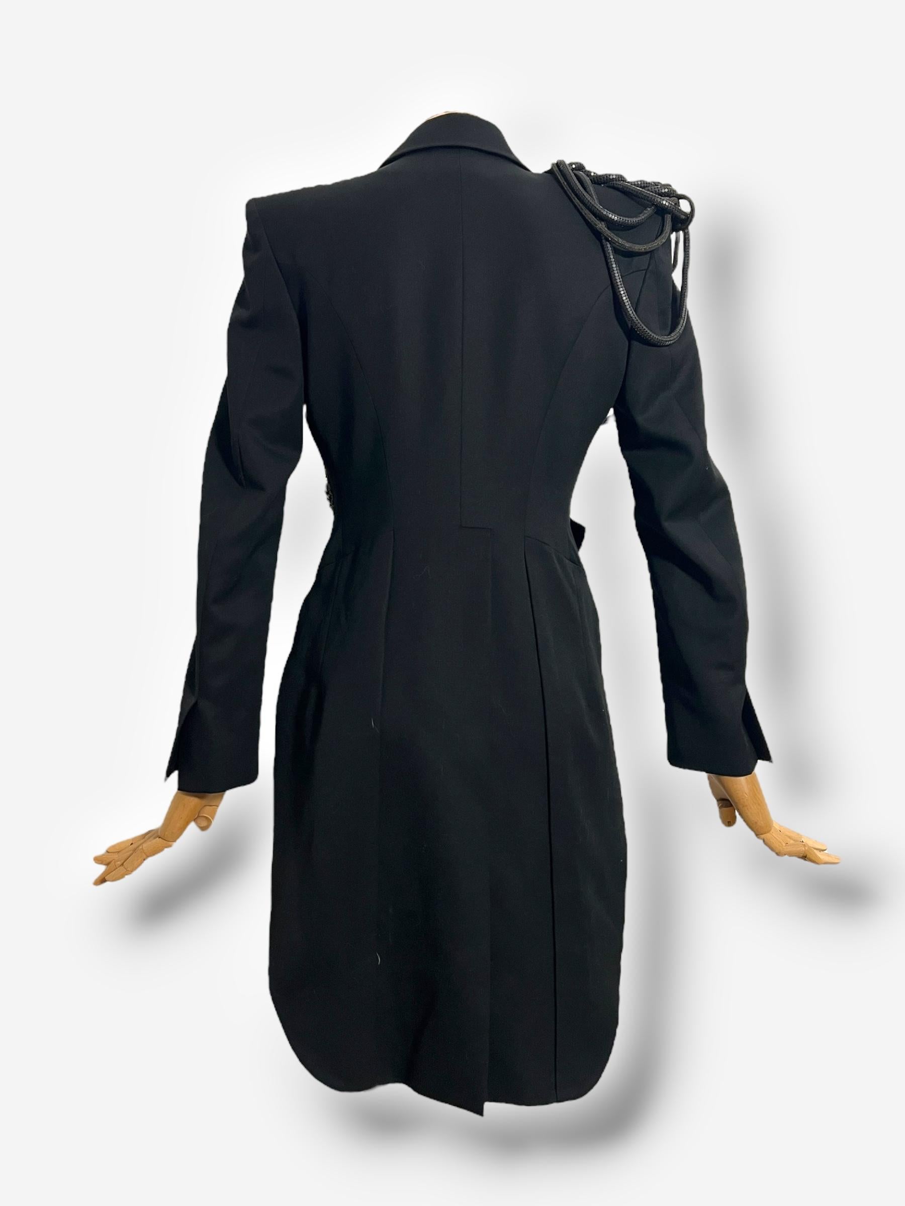 Balmain Verziertes Frackmodell aus Wolle von Christophe Decarnin, Frühjahr/Sommer 2010 Damen im Angebot