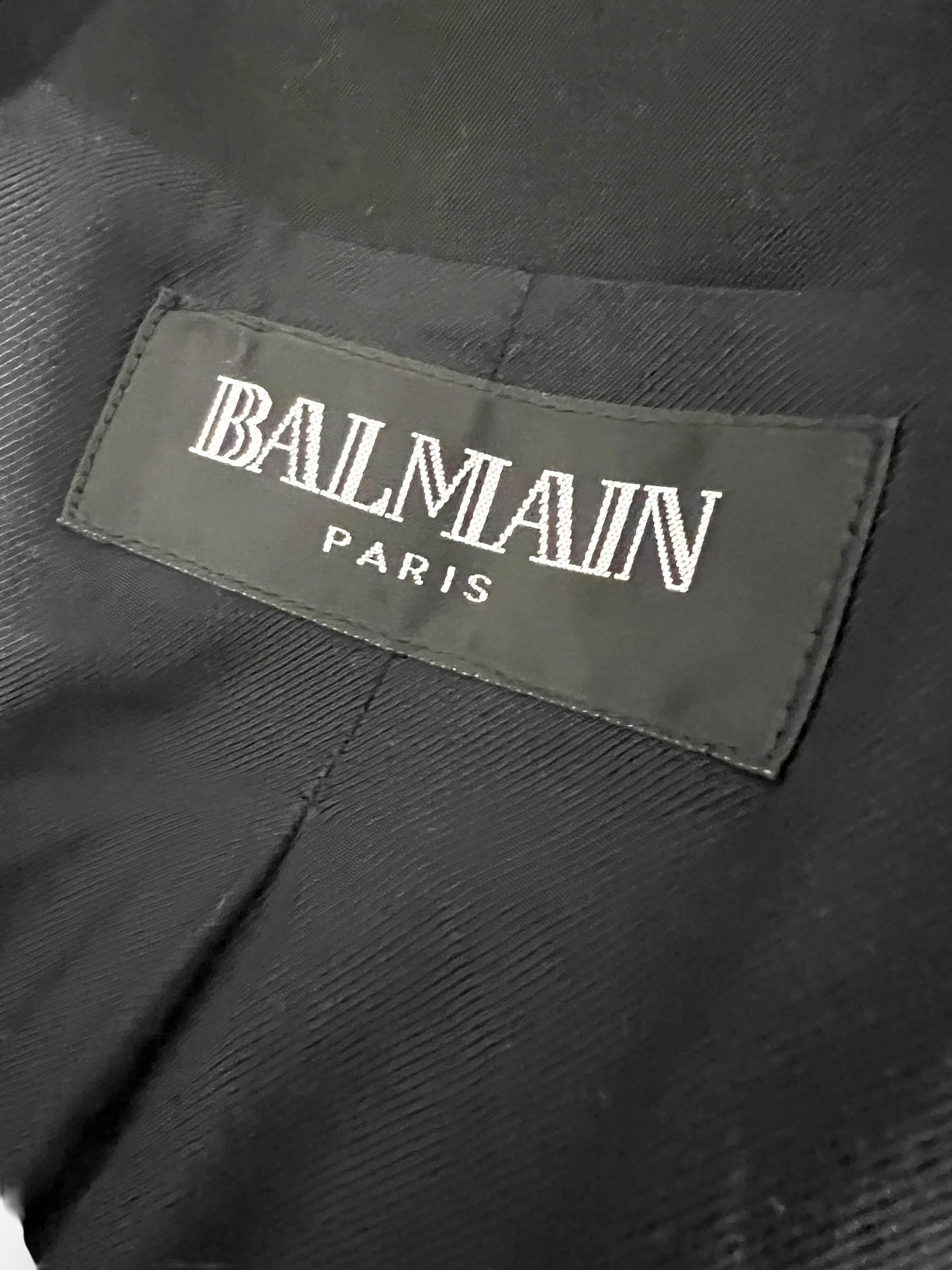 Balmain Verziertes Frackmodell aus Wolle von Christophe Decarnin, Frühjahr/Sommer 2010 im Angebot 3