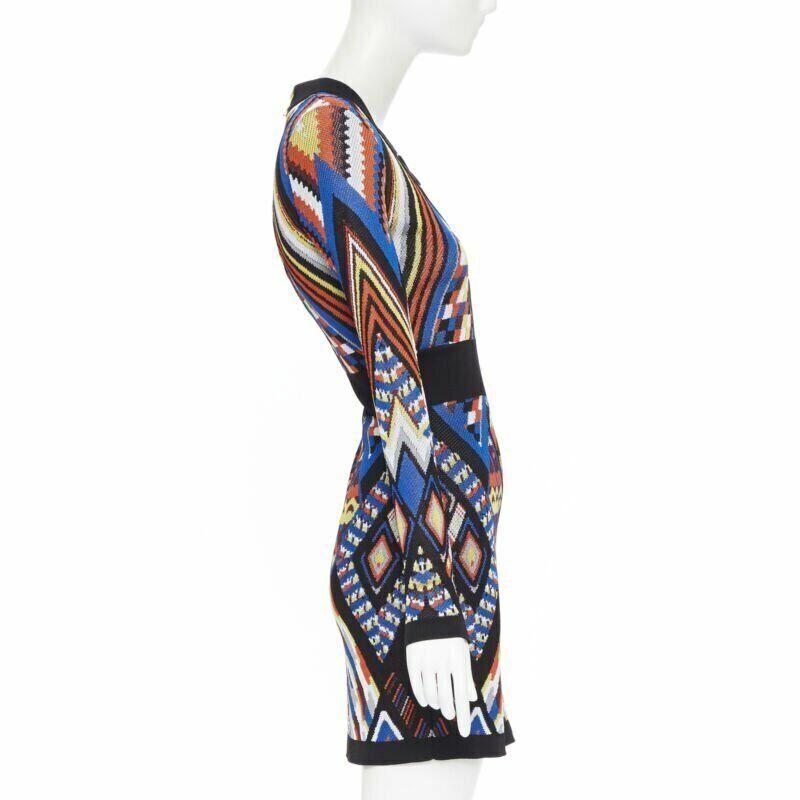 Balmain Women's Two Tone Bodycon Dress Multicolor