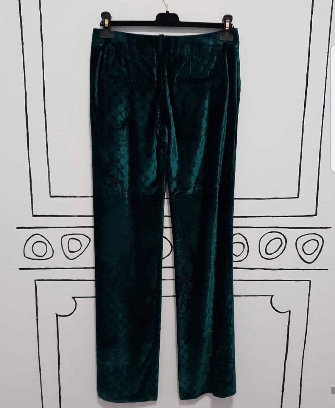   Olivier Rousteing's FW12 Balmain collection was inspired by a Fabergé egg he admired on a trip to Christie's in New York, and these

 ornate velvet-brocade pants were a decadent highlight from the show.  Quilted panels - that make this pair so