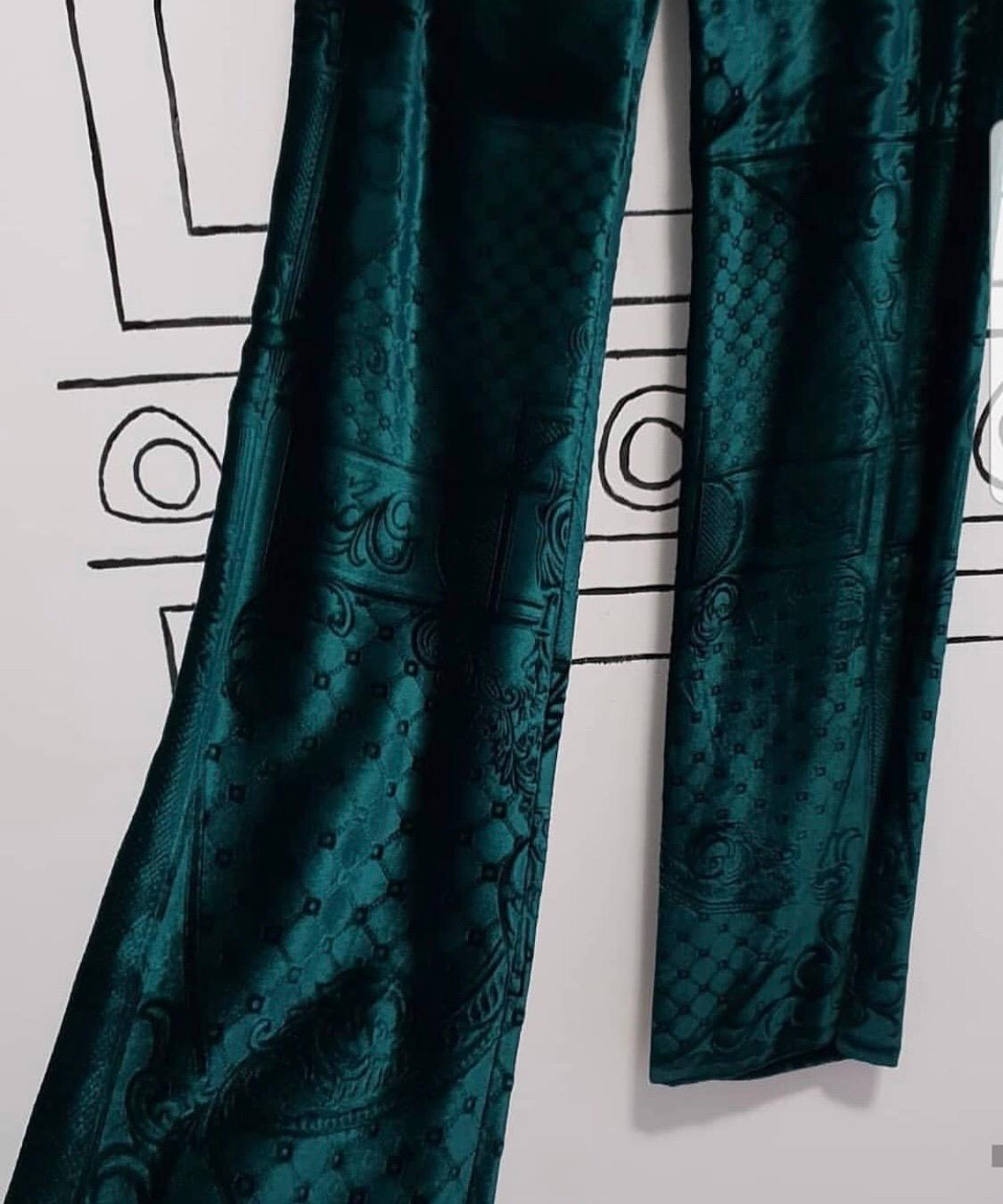 balmain velvet pants