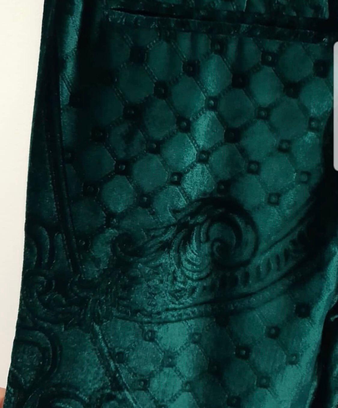 Black Balmain Faberge  Runway Velvet  Pants