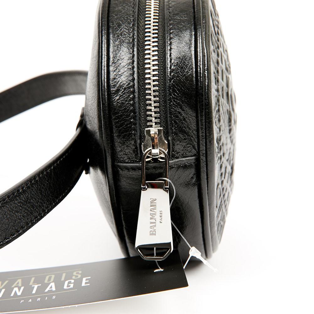 Balmain Fanny Pack in Black Leather 1