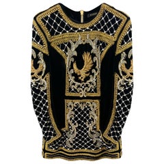 BALMAIN for H&M BLACK VELVET MINI DRESS as seen on KYLIE 36 - 4