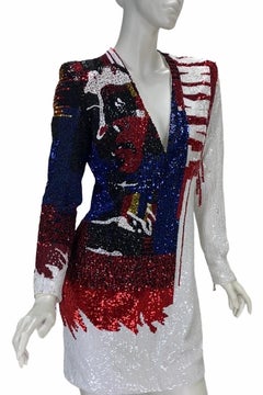 Balmain Fully Embellished "Taking Over" Cocktail Dress size 40