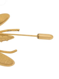Balmain Gold Dragonfly Brooch
