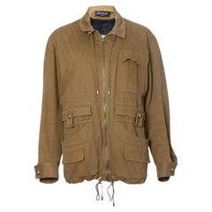 Balmain, Giacca in cotone verde