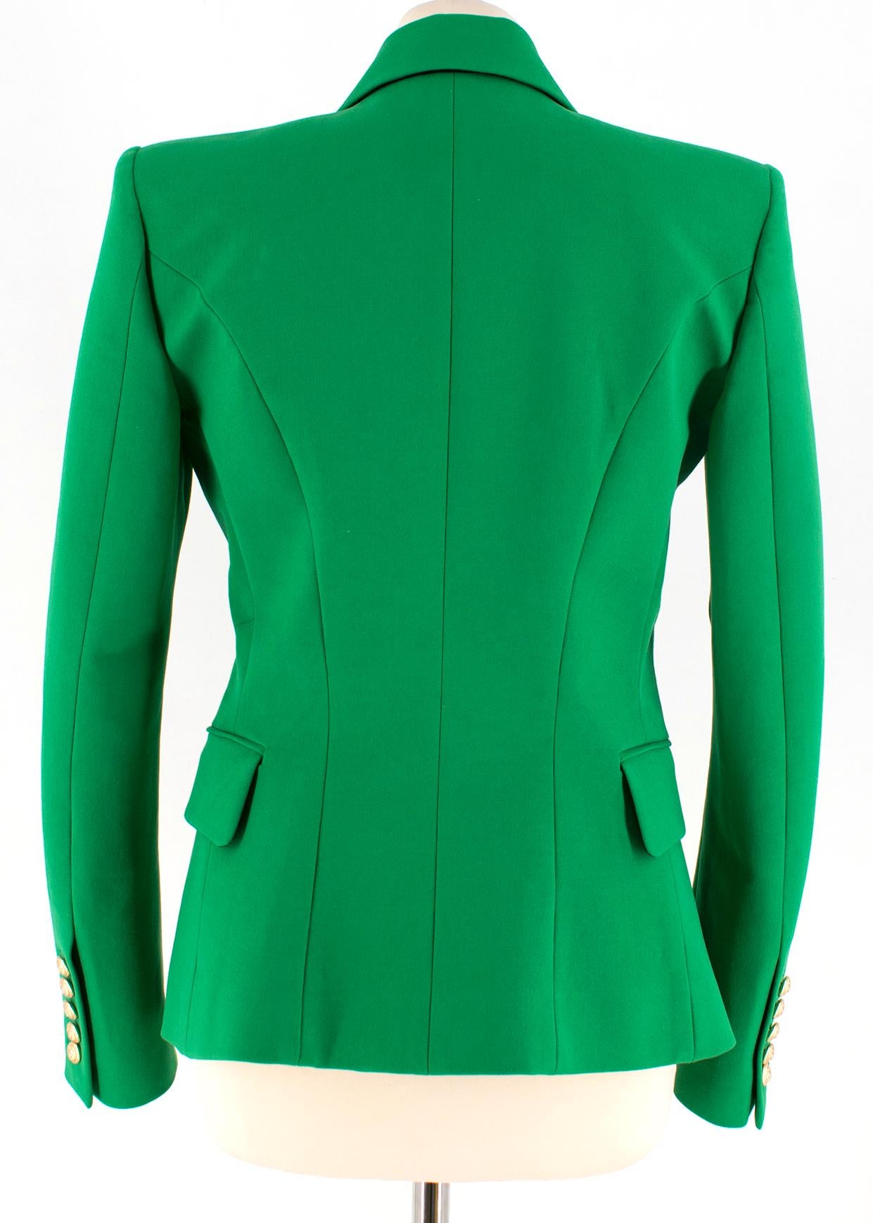 balmain green blazer
