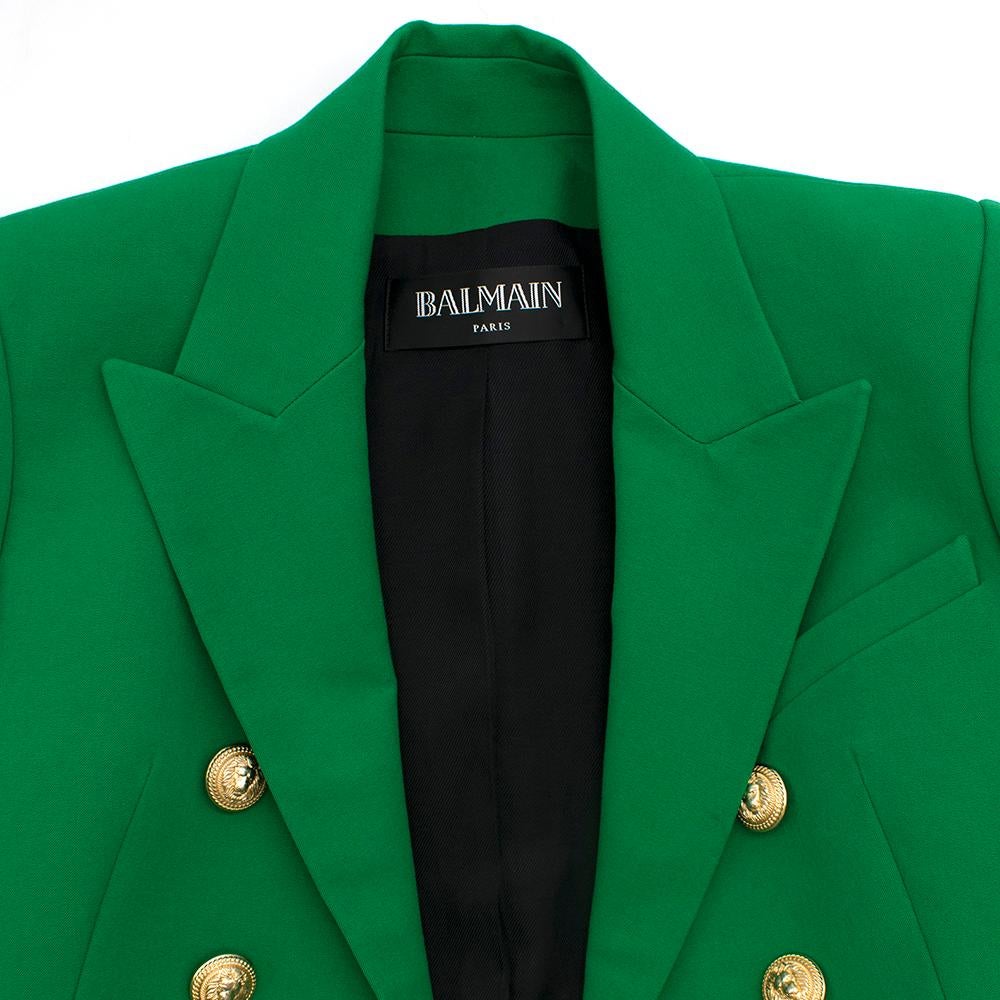 green balmain blazer