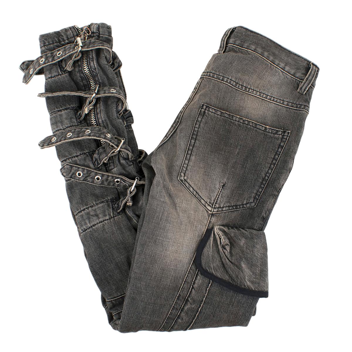 grey balmain jeans