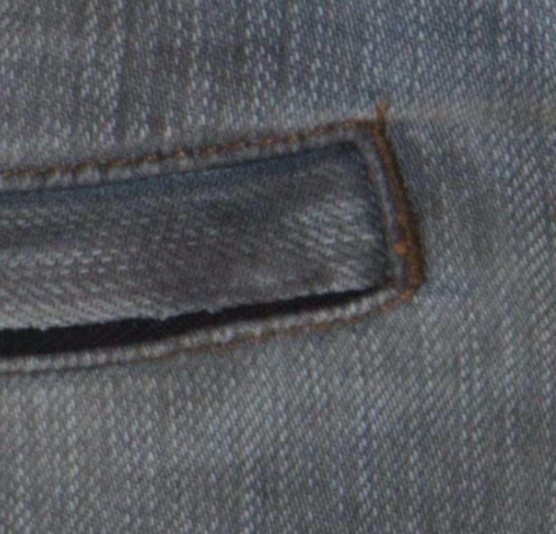 Balmain Grey Washed Denim Pintucked Panel Zip Detail Skinny Jeans S Bon état - En vente à Dubai, Al Qouz 2