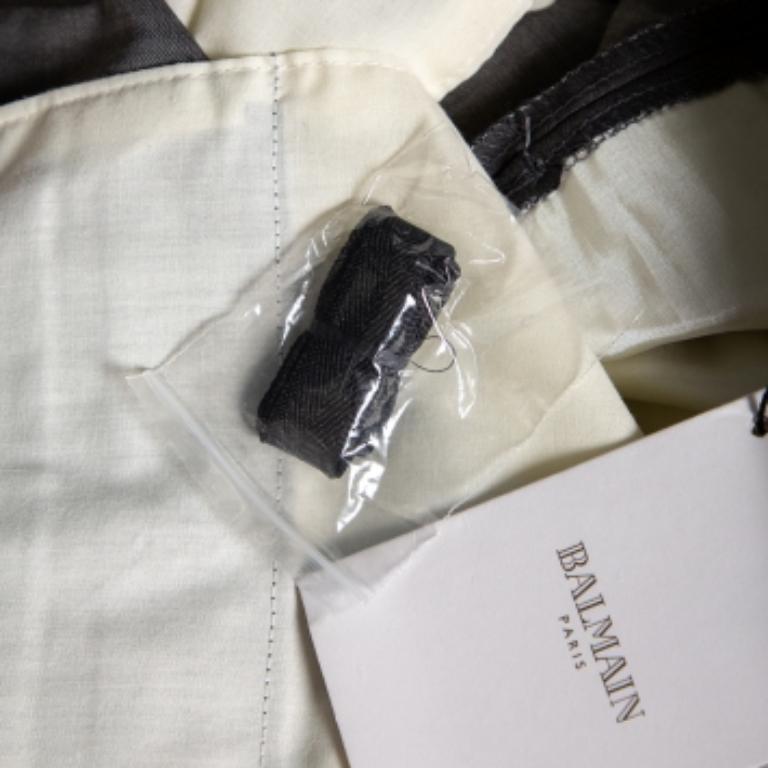 Balmain Graue Super 130er Hose aus Wolle 4XL im Angebot 3