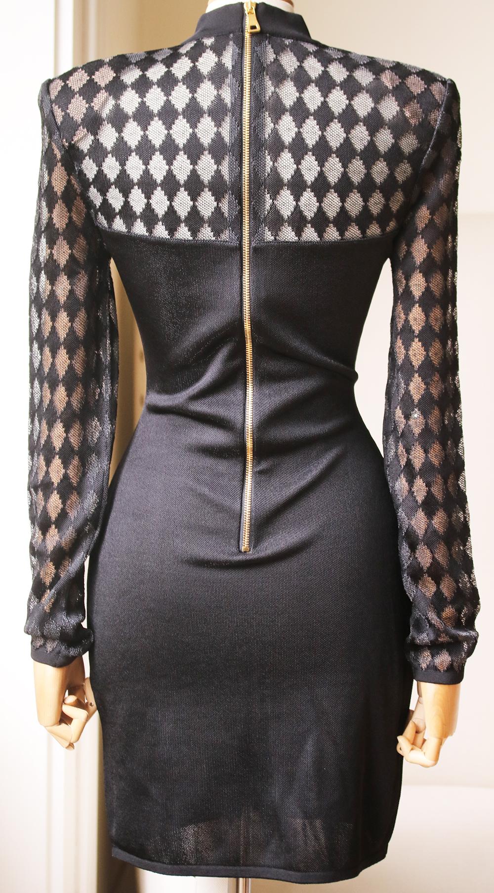 balmain print dress