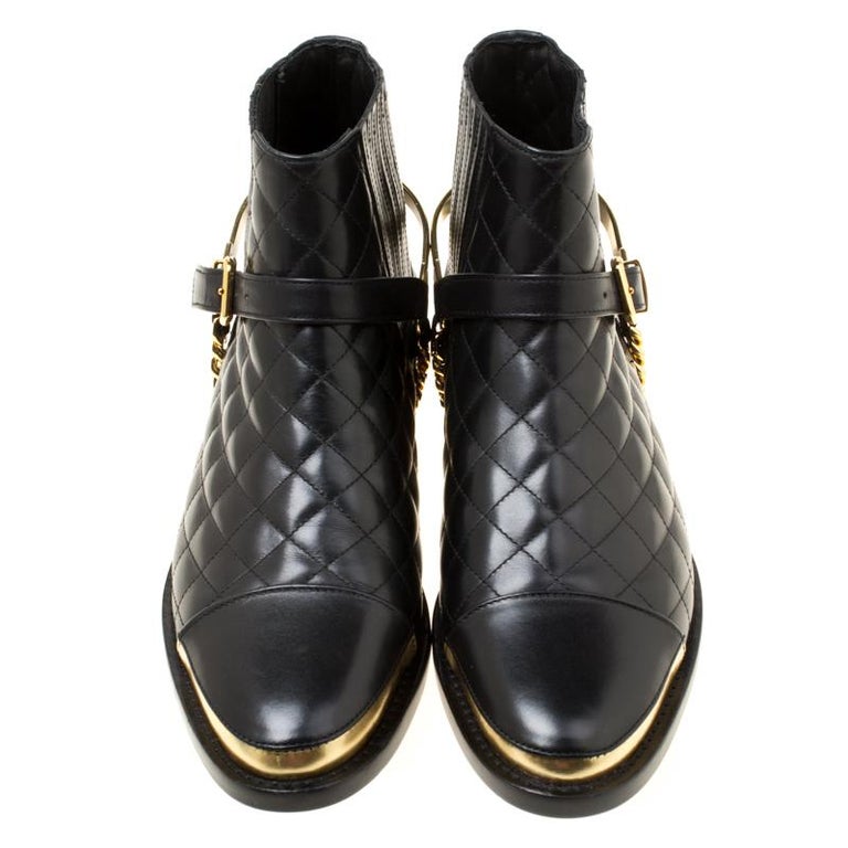 BALMAIN HARNESS-STRAP BLACK LEATHER CHELSEA BOOTS for MEN Size 44 - US 11  For Sale at 1stDibs