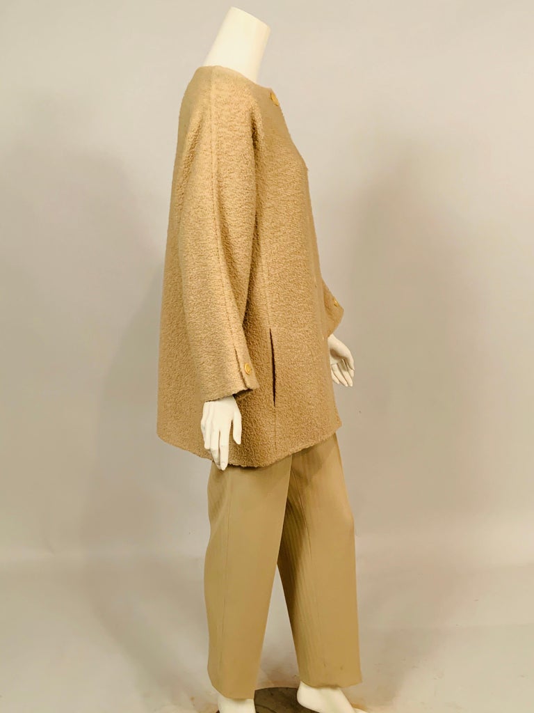 Balmain Haute Couture Jacket in Double Faced Wool and Pants in Herringbone Wool In Excellent Condition For Sale In New Hope, PA