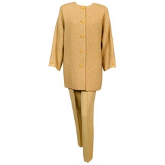 Balmain Haute Couture Jacket in Double Faced Wool and Pants in Herringbone Wool