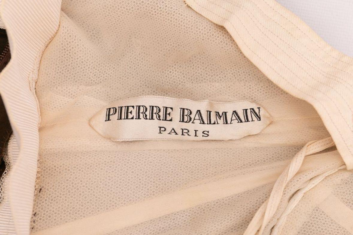 Balmain Haute Couture silk dress For Sale 7
