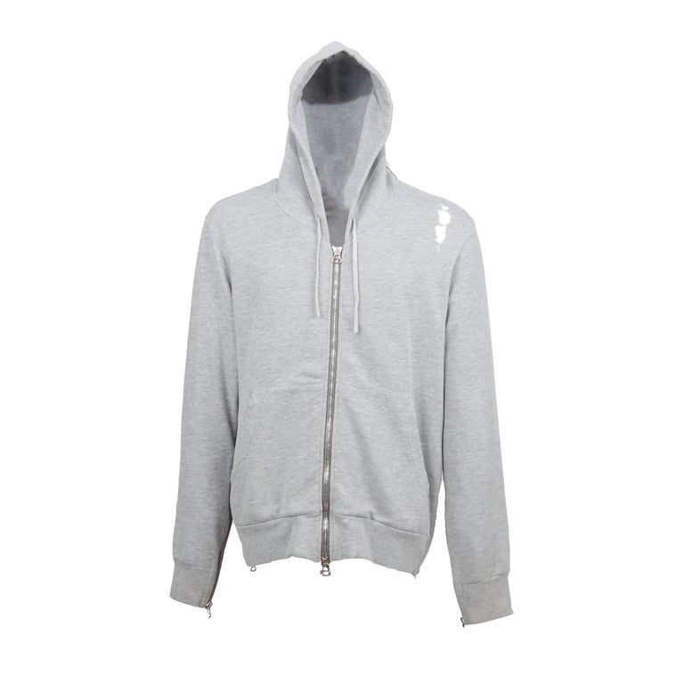 Balmain Hooded Sweatshirt with Holes '10s at 1stDibs