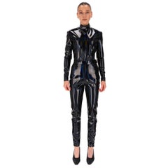 Balmain Schillerndes Vinyl Zweiteiliges Set
