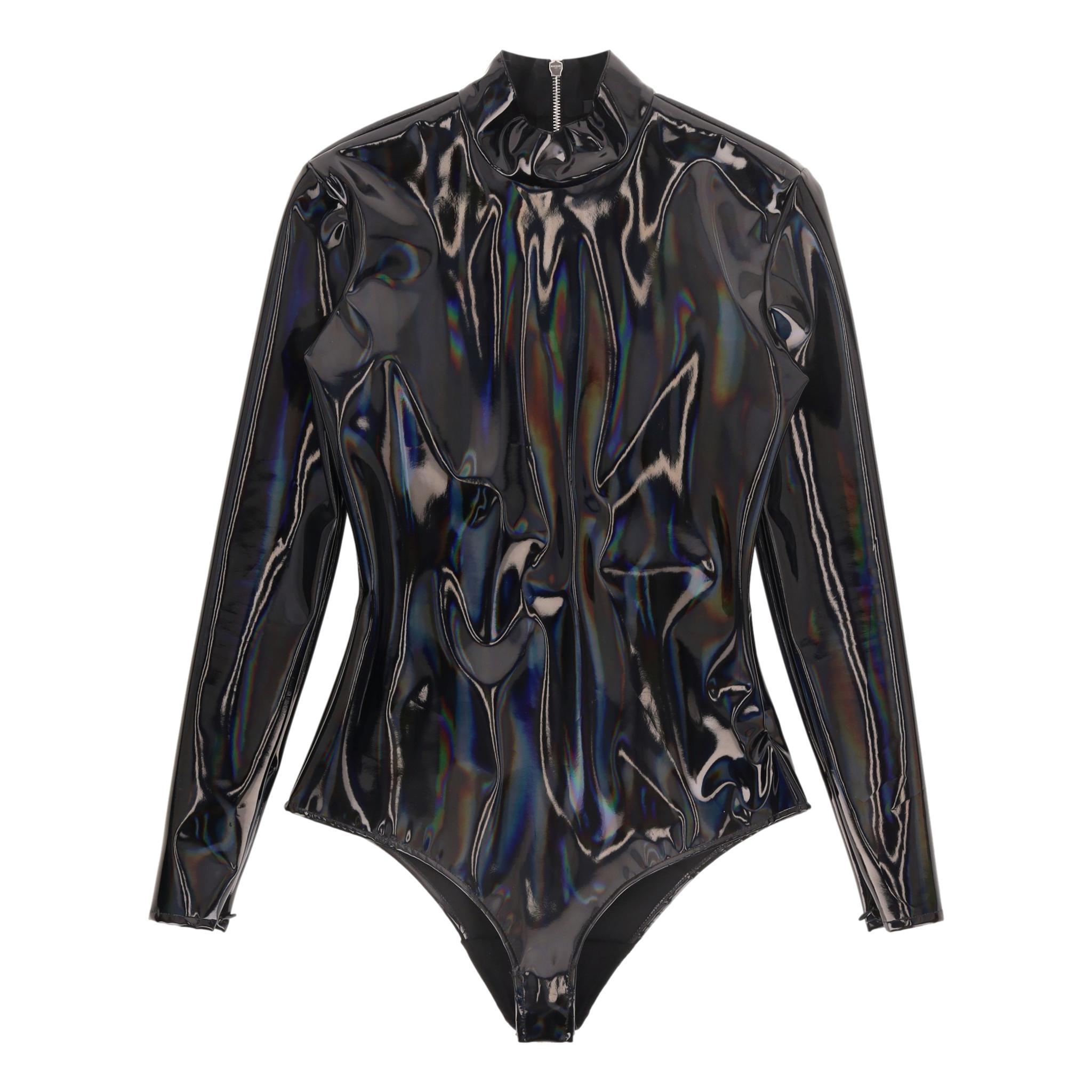 Women's Balmain Iridescent Vinyl Two-Piece Set For Sale