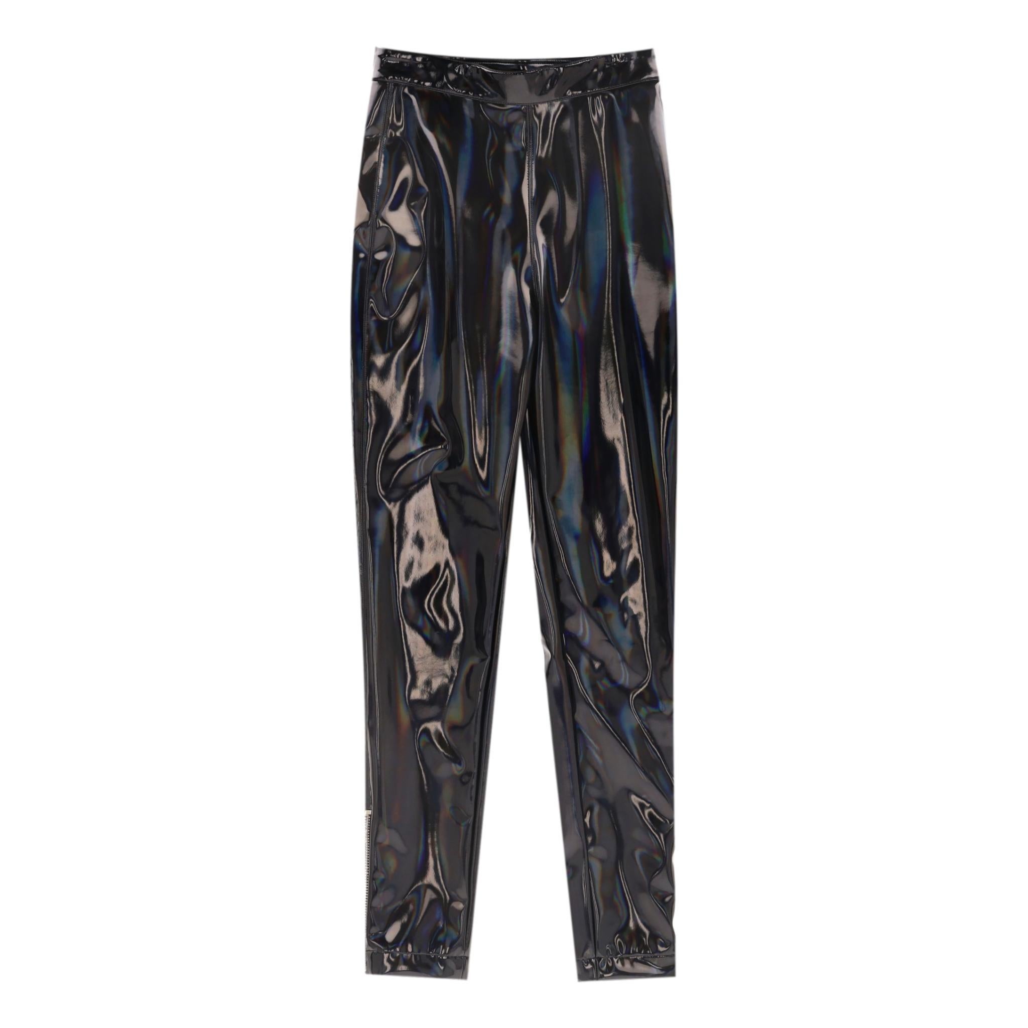 Balmain Iridescent Vinyl Two-Piece Set For Sale 1