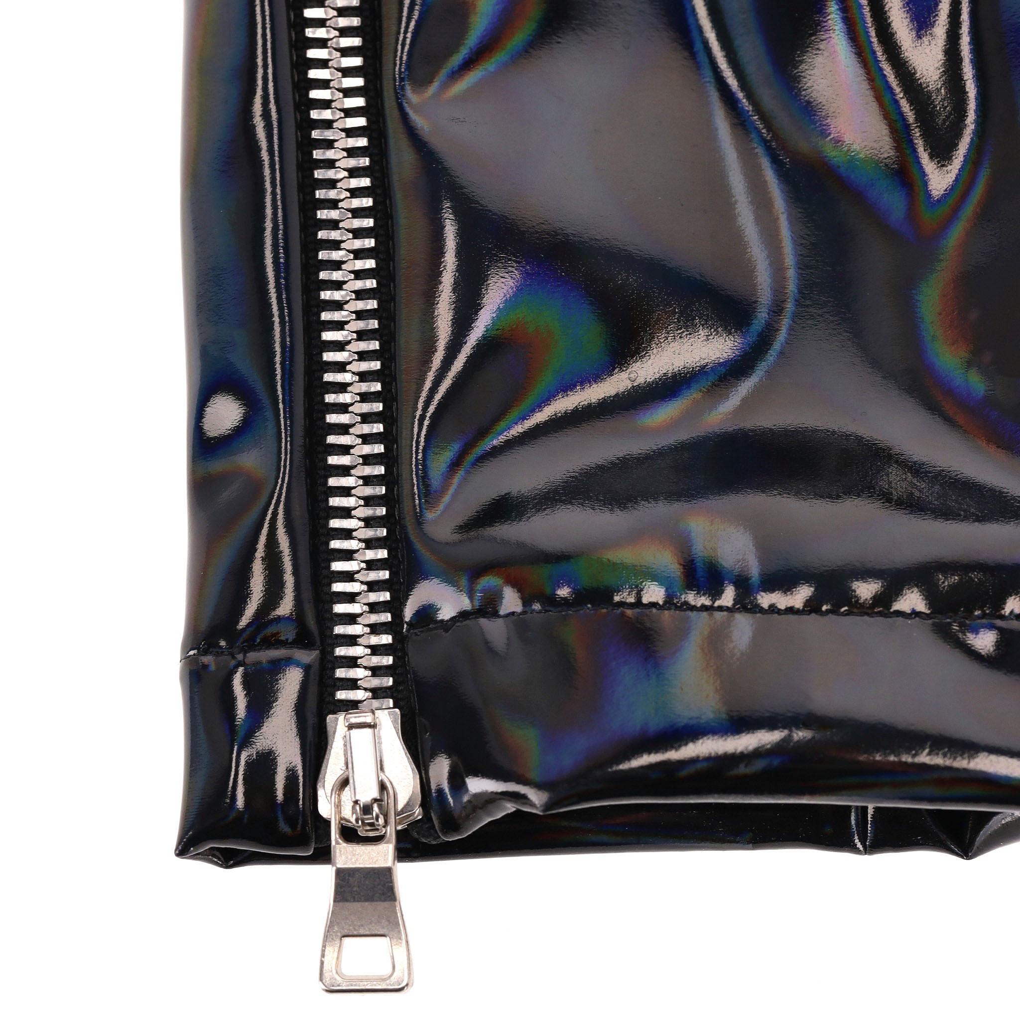 Balmain Iridescent Vinyl Two-Piece Set For Sale 2