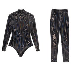 Set due pezzi in vinile iridescente Balmain