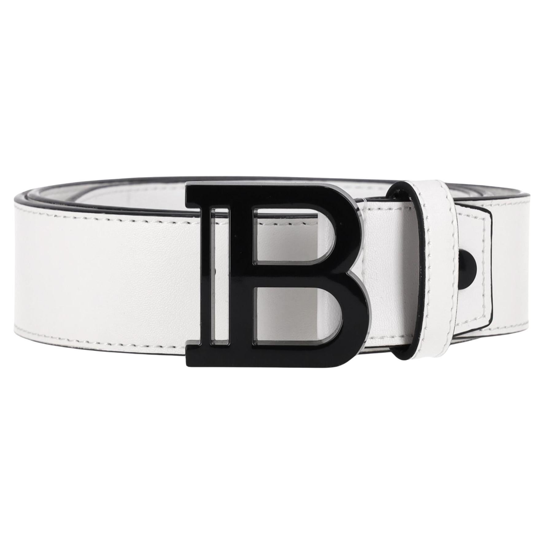 Balmain Leder B-Gürtel im Angebot